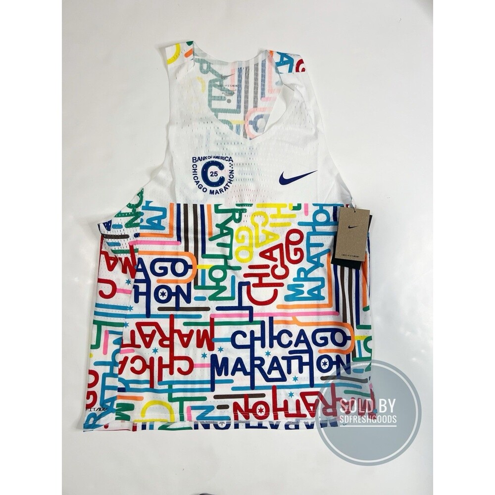 Nike Aeroswift 2025 Chicago Marathon Running Singlet HQ4277-100 Sz Large